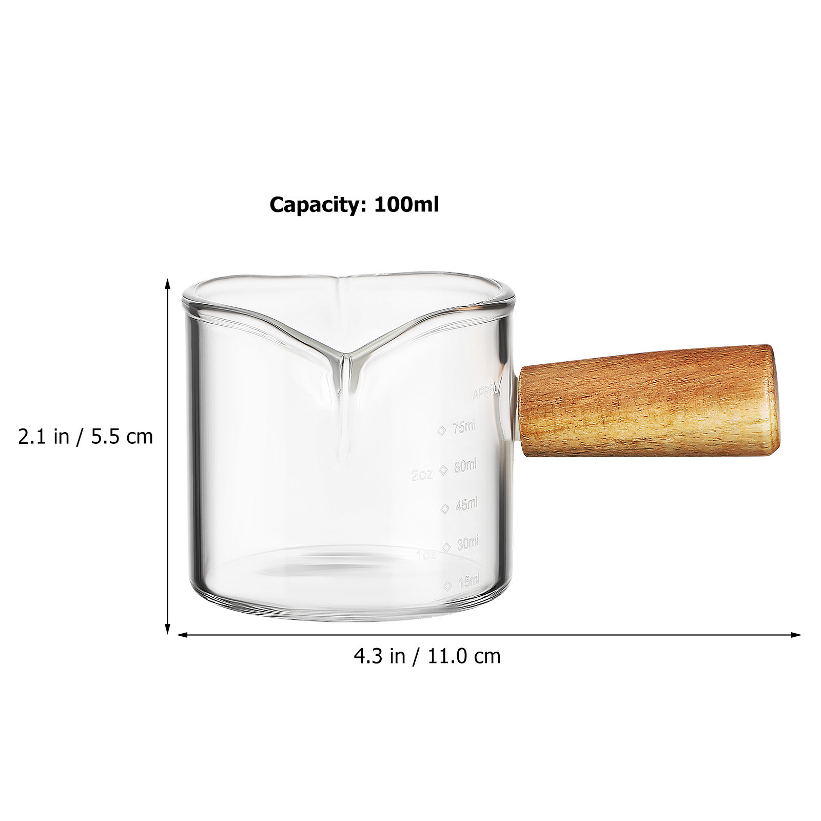 2 Peças Jarra de Vidro Premium - Espresso Shot Glass avaliação e preço